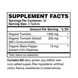 Organic Turmeric Curcumin - 90 Tablets - Vegan Concept
