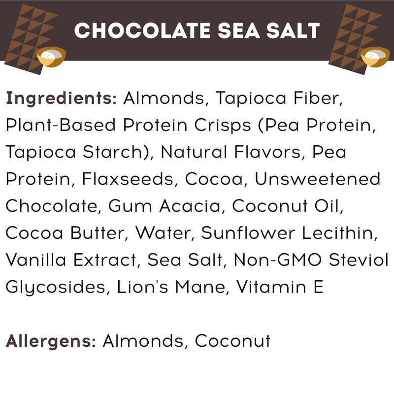 Keto Plant Protein Bar - Chocolate Sea Salt