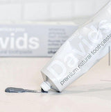 Premium Natural Toothpaste - Peppermint + Charcoal - Davids | Vegan Concept Hong Kong