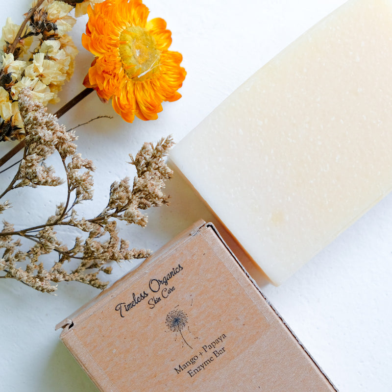 Timeless Enzyme Bar Soap - Mango + Papaya - Vegan Concept