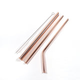 Premium Grade 316 Stainless Steel Straw Set - Vegan Concept