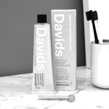 Premium Natural Toothpaste - Peppermint + Charcoal - Davids | Vegan Concept Hong Kong